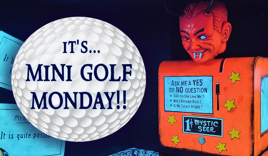 syfyminigolf's tweet image. Today is #MiniGolfMonday! Who are you choosing as your golfing partner? ⛳️