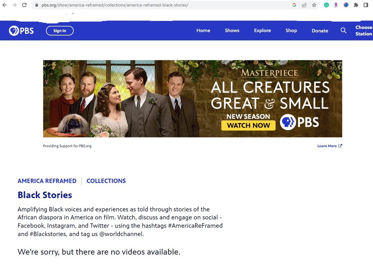 Natetdot's tweet image. Really? 
@PBS / @worldchannel
You have no black stories, not even an old one, nothing to &quot;amplify&quot; but this all YT &quot;Masterpiece&quot;? 
@cnn #Blackstories #AmericaReFramed

pbs.org/show/america-r…