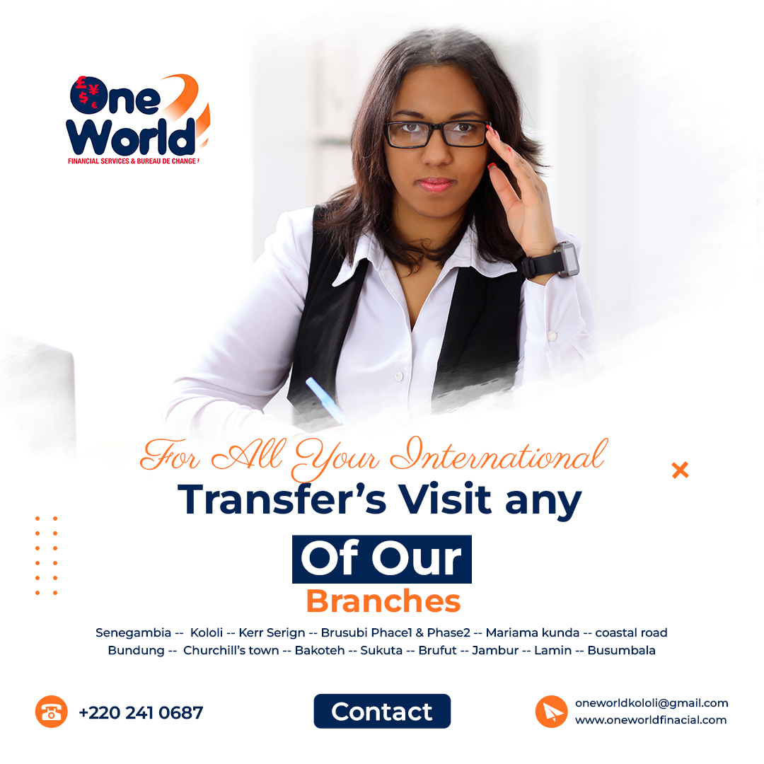 1worldfinancial's tweet photo. @1worldfinancial Make Transfers Across the Globe Easily with #oneworldfinancialservices. Enjoy the best #currencyexchangerate and make fast, secure transfers with just a few clicks. #send and #recieve money from anywhere, anytime with #oneworld! https://t.co/fIW8dHHVrI