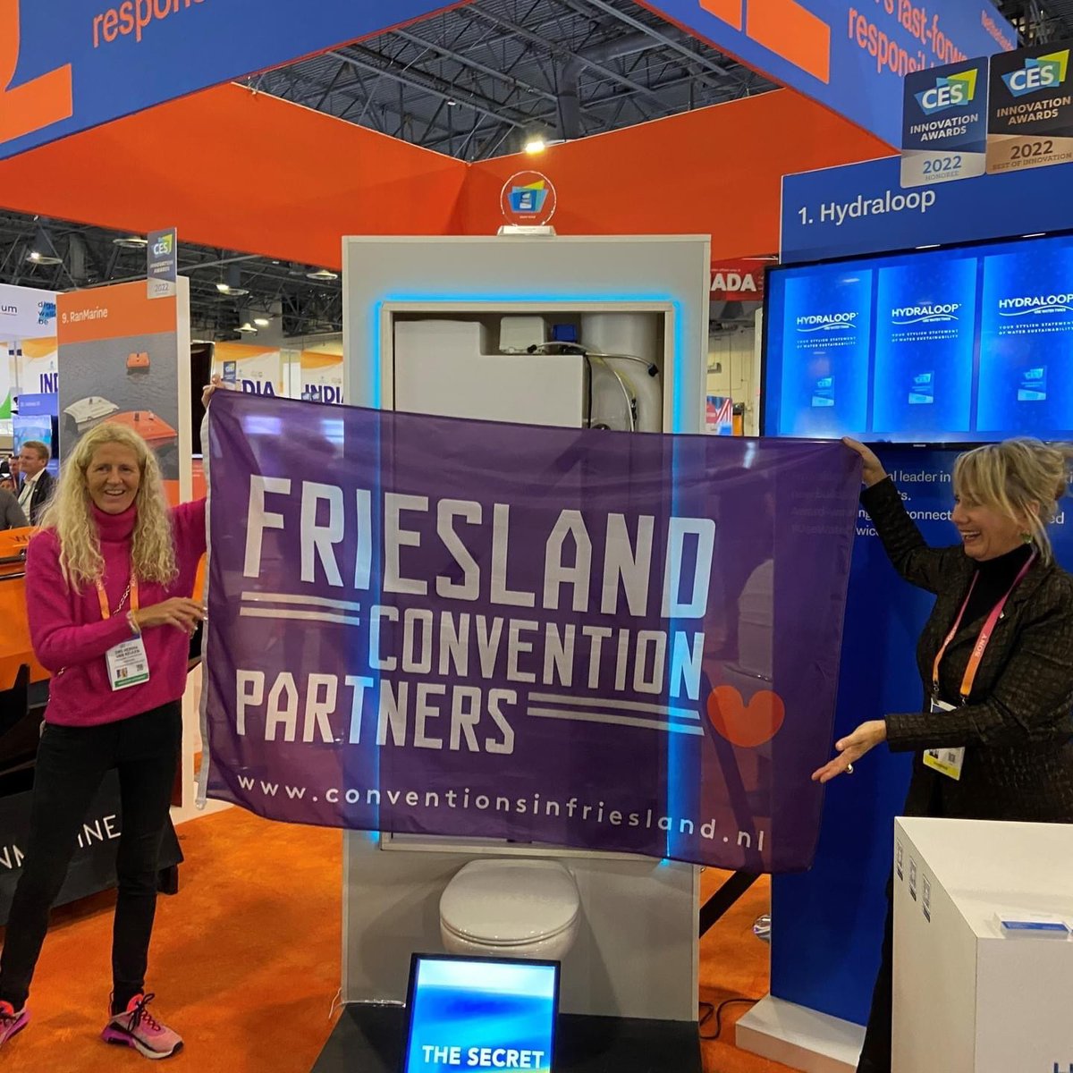 conventionfries's tweet photo. WHAT AN HONOUR TO INTRODUCE THE LEEUWARDEN COMPANY HYDRALOOP TO THE INTERNATIONAL MARKET

All international delegates were impressed by the invention to use water twice.

Read here the official press release: https://t.co/jqjWDYjh3N 

#CES2023 #watertechnology #Sustainability https://t.co/JEcs3LrHA6