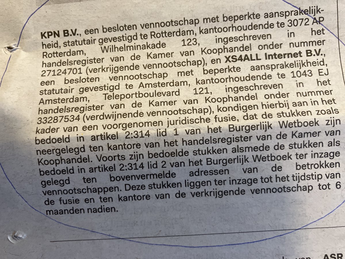 XS4ALLblijft's tweet photo. BREAKING: KPN vraagt formeel juridische fusie aan met XS4ALL. Lees: XS4ALL wordt formeel opgeheven. 

Klanten zijn al gemigreerd (of weggegaan naar ons alternatief, @FreedomNetNL, of andere providers), personeel is grotendeels weg, waaronder bijvoorbeeld héél beheer: game over. https://t.co/anQM9VJ6Bt