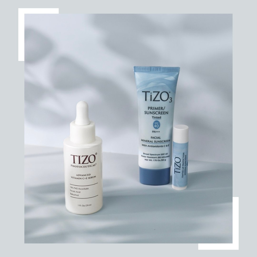 RGRPharma's tweet image. A simple, yet powerful trio for your daily skin routine 
 
TiZO3 SPF 40 Primer/Sunscreen 
TiZO Lip Protection SPF 45 
TiZO Advanced Vitamin C + E Serum 
 
Find the TiZO trio here: 
bit.ly/36IctAl

#rgrpharma
#tizoskin
#spf40
#VitaminC 
#skincare