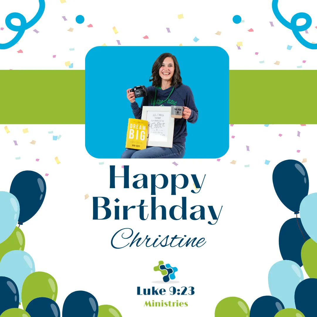 L923Ministries's tweet photo. Happy birthday to our Intake &amp; Communications Specialist, Christine Miller! Please, help us with her a happy birthday today! Christine, you are such a valuable part of our team! Thank you, for all that you do for Luke 923 Ministries and for those we serve! We love you! https://t.co/jbmBNov4GP