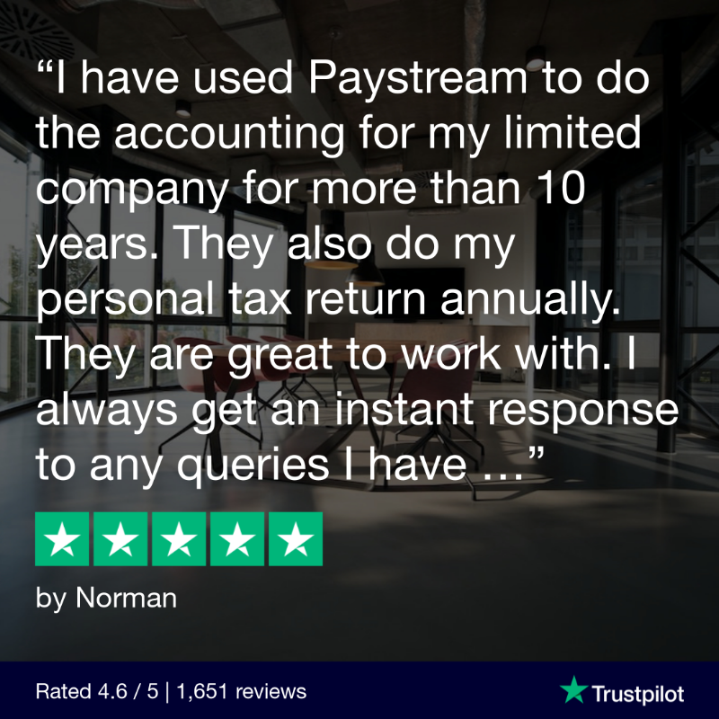 PayStreamLtd's tweet photo. Thanks for the great review Norman! #PayStream #TaxReturn #SelfAssessment #LimitedCompany https://t.co/dP22IpuKlX