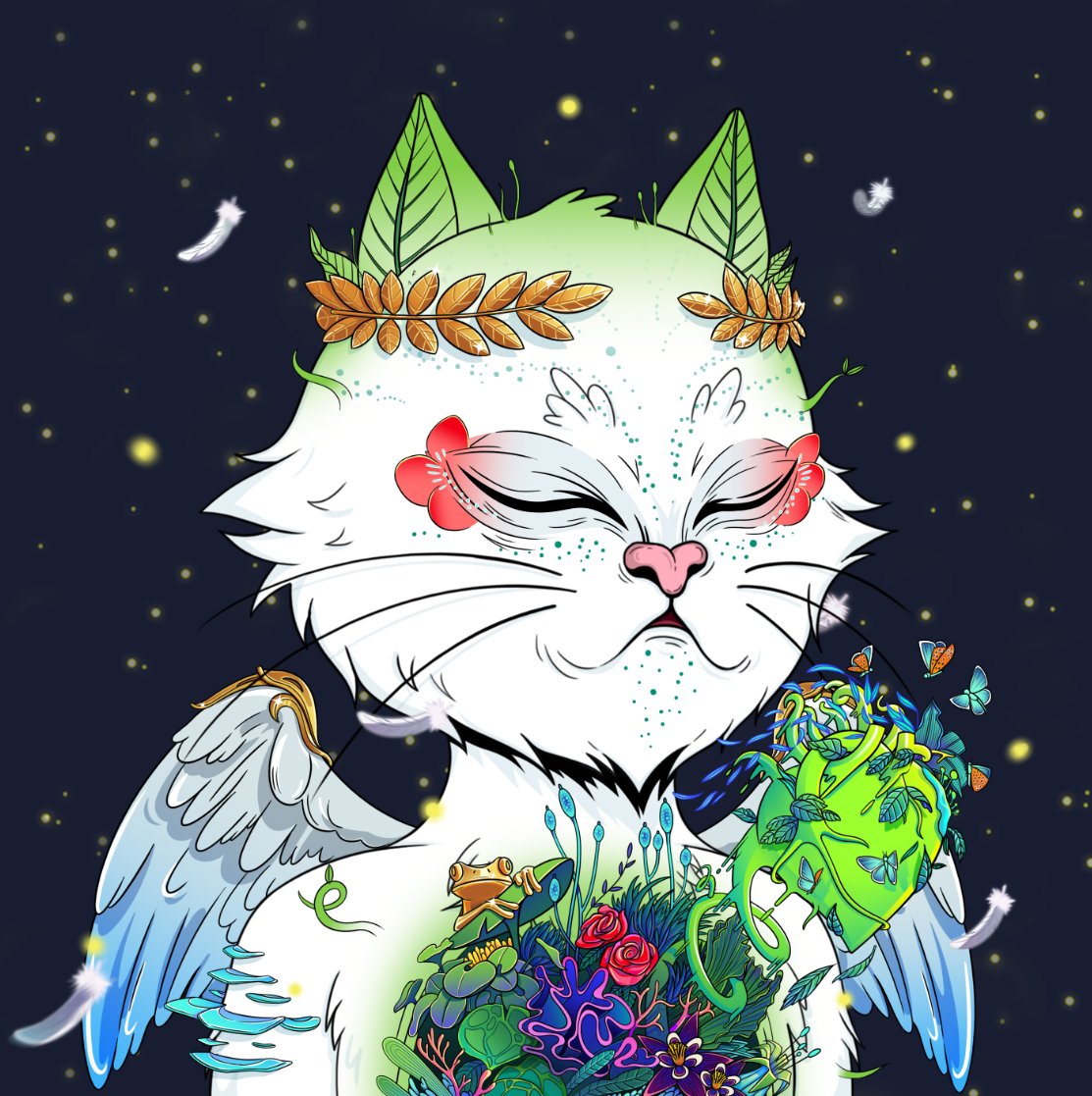 angrycat_nft's tweet photo. A holy grace surrounds us,
In every leaf and tree,
A reminder of the beauty,
That surrounds us constantly.

In spring, nature awakens,
New life starts to bloom,
The heart feels a stir,
As the world becomes a room.

via @sayhitoyourmeme https://t.co/70rt3KX3FW