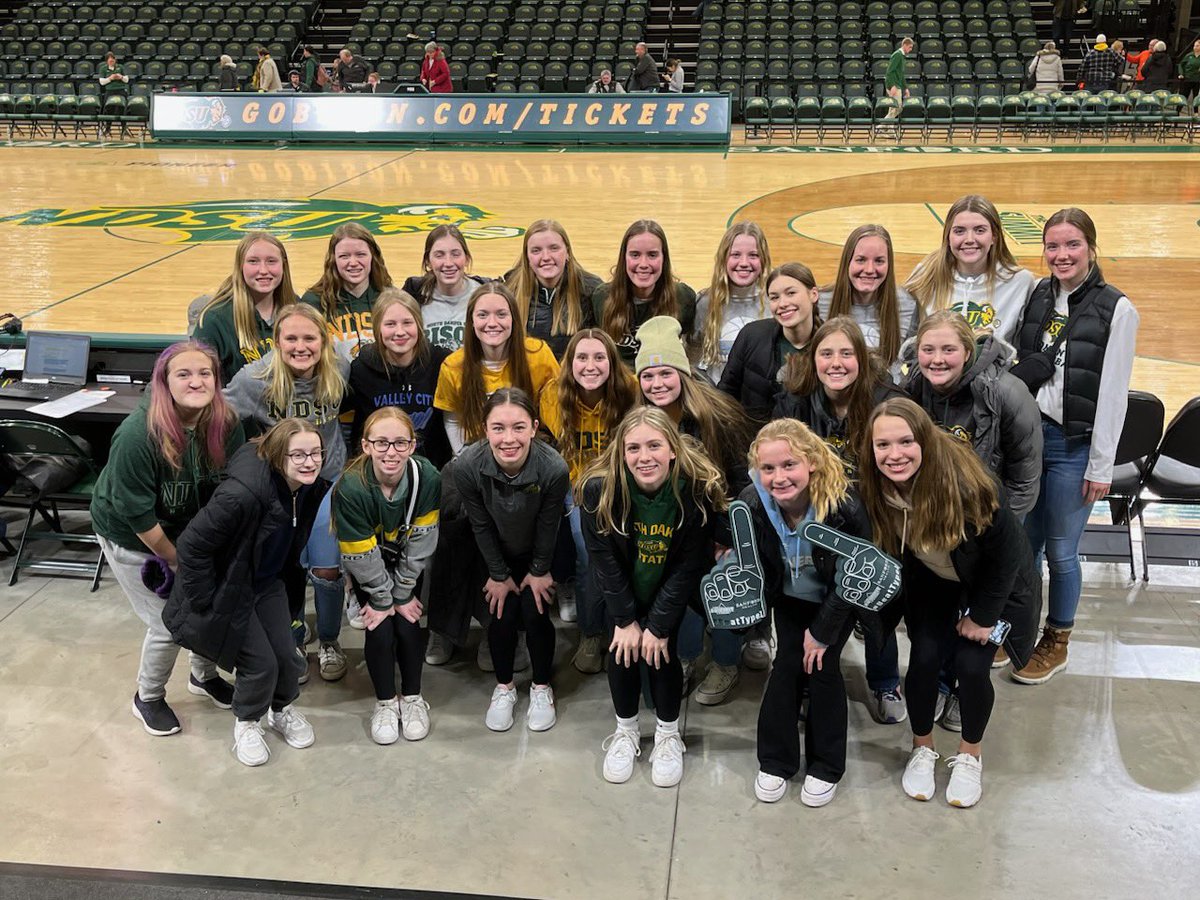 A little team bonding at the NDSU game!