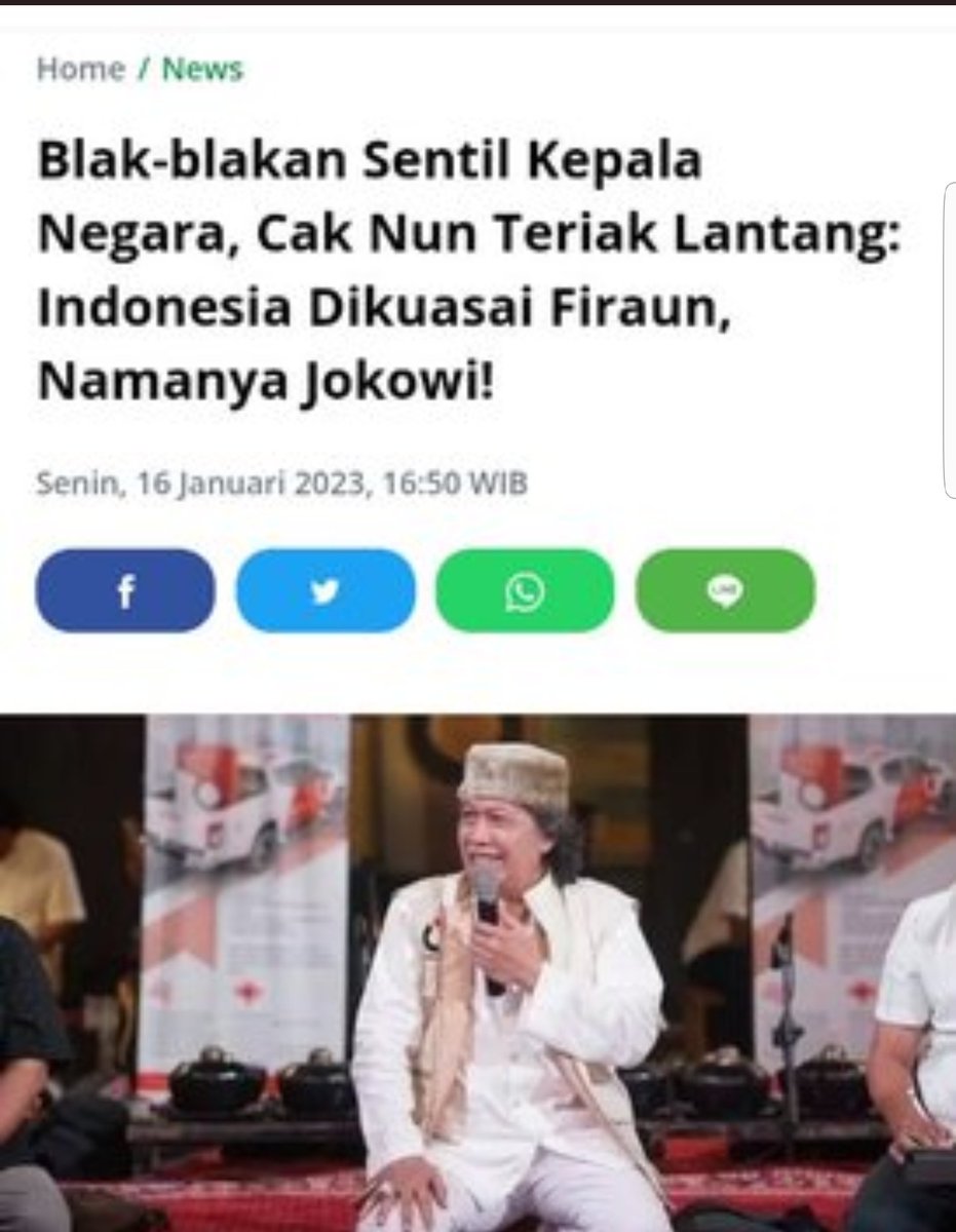 Serius ini.!
Ncu <a href="/ListyoSigitP/">Listyo Sigit Prabowo</a> <a href="/mohmahfudmd/">Mahfud MD</a>  Emak gak akan maafkan incu berdua kalau gak bisa urus bocah semprul satu ini👇
Ayo perintahkan jajaran,kasih pelajaran dng pasal yg sesuai buat si cakcak nun,
Emak gak terima ncu <a href="/jokowi/">Joko Widodo</a> di sebut Fir'aun.!
Ayo.! Jangan bengong ih😤