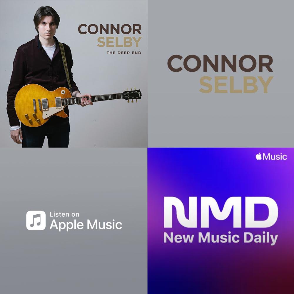 Thanks @applemusic for adding my new single ‘The Deep End’ to their New Music Daily Playlist in the Netherlands ! 

#connorselby #newsingle #bluesmusic #bluesguitarist #bluesartist