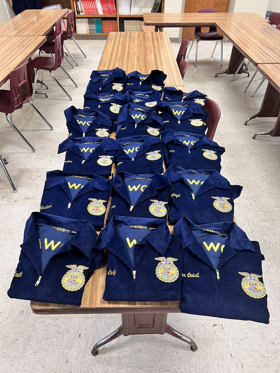 New members, your jackets are in! Stop in the ag room to collect them!