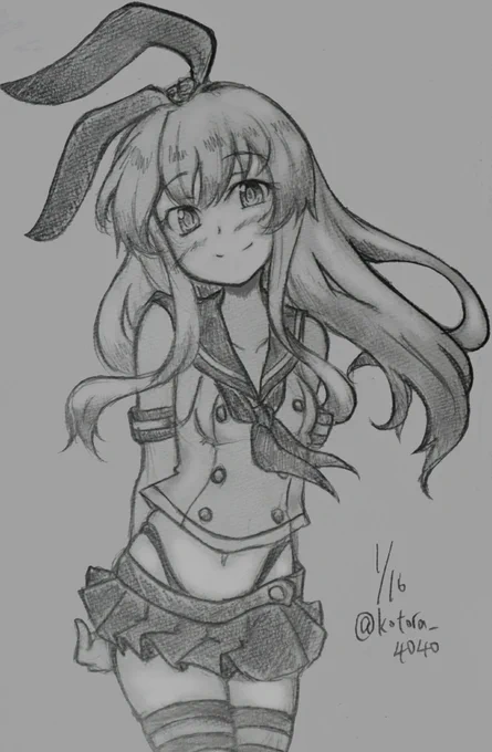 残業の日に限ってウチの娘ワンドロは止めてって何回言えばわかるのぉ!!急いで描いたからポーズは簡易でゴメンね!最近あまつんのドロップを吸いまくってるぜかましだけど今年こそ改中破来てよ! 