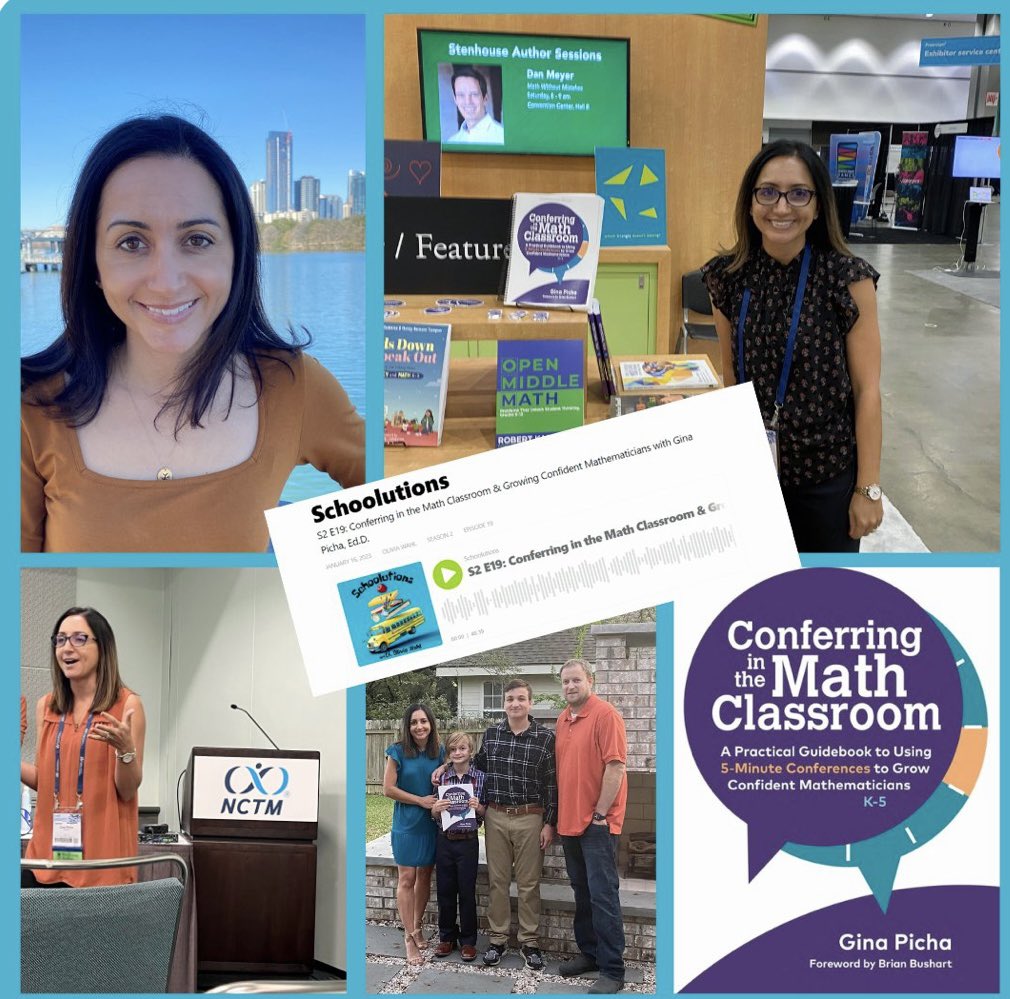 I had a lovely time chatting about #conferringinmath on the @schoolutions podcast! Thank you, @OliviaRWahl for a great conversation about the connection between conferring, students’ math identities and math community. @stenhousepub buzzsprout.com/1890886/120395…