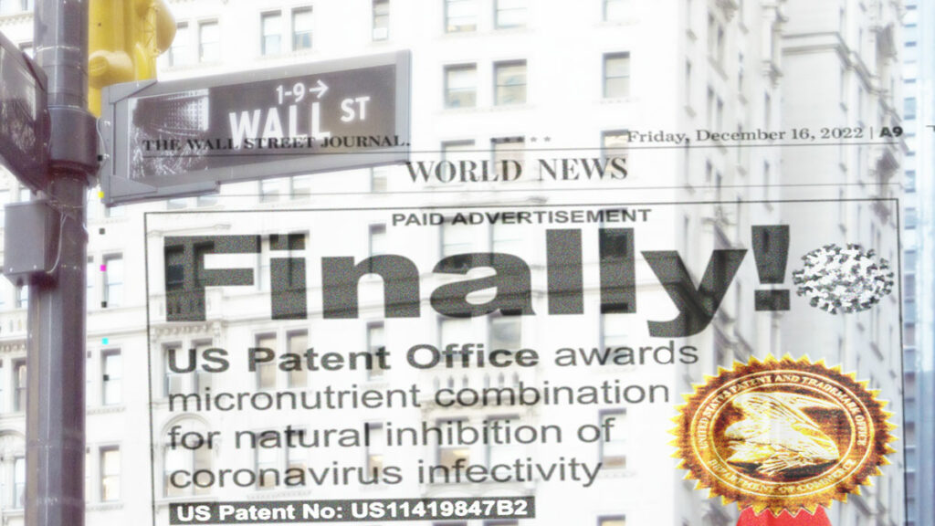 With word spreading that the US Patent Office has awarded @DrRathResearch 5 patents on micronutrient combinations for fighting diseases, the @WSJ has published details of the game-changing patent on a natural approach for preventing and treating COVID-19. dr-rath-foundation.org/2022/12/wall-s…