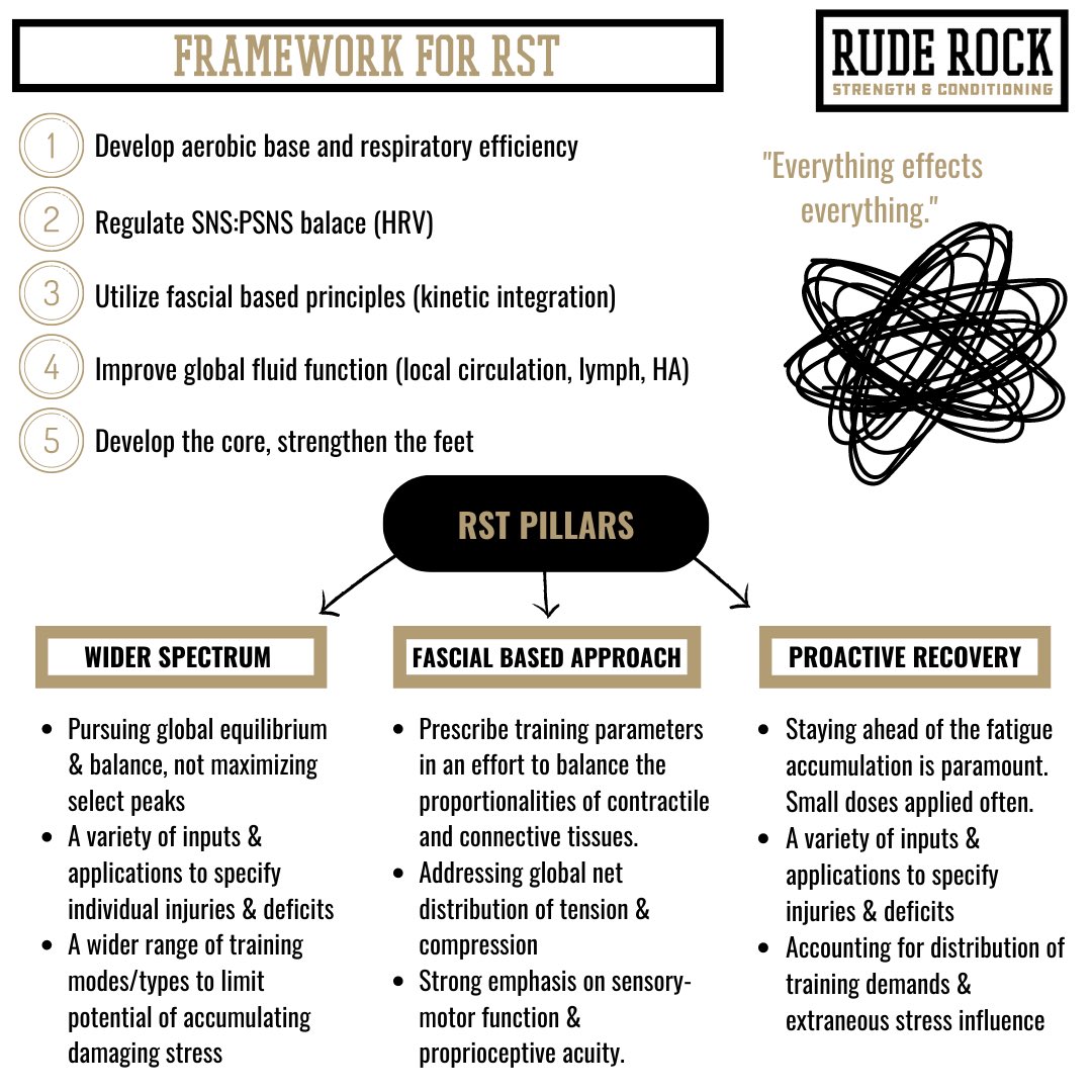 danny_ruderock's tweet photo. Restorative strength training is a modified S&amp;C approach that focuses on athletes embattling injuries or metabolic impairments.

This requires a dissolution of what we’ve been led to believe is required for S&amp;C. Chasing performance is one lane but not the only lane of what we do. https://t.co/rNYmJtMk9c