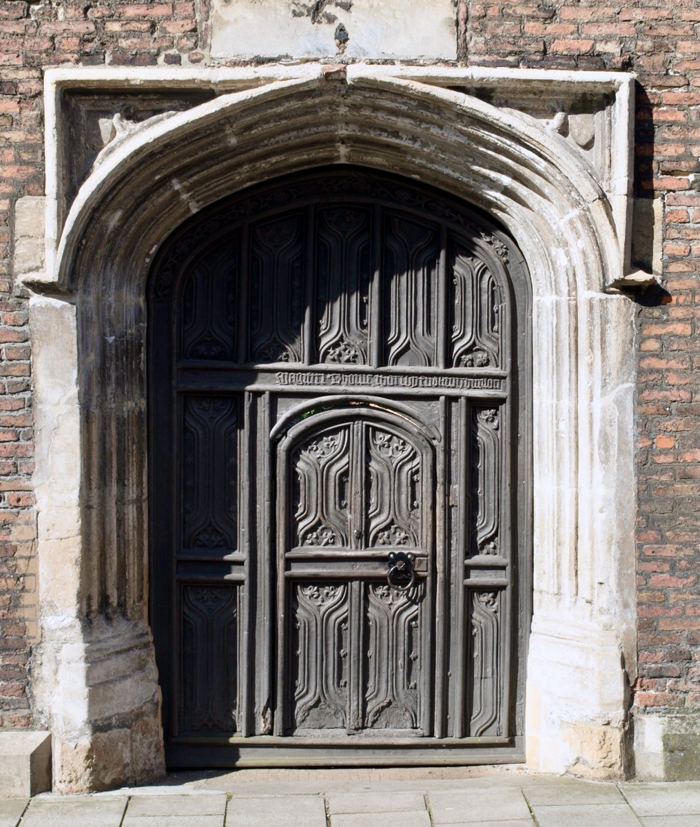 I do love a door within a door - this one from Thoresby College, King's Lynn dated 1511.