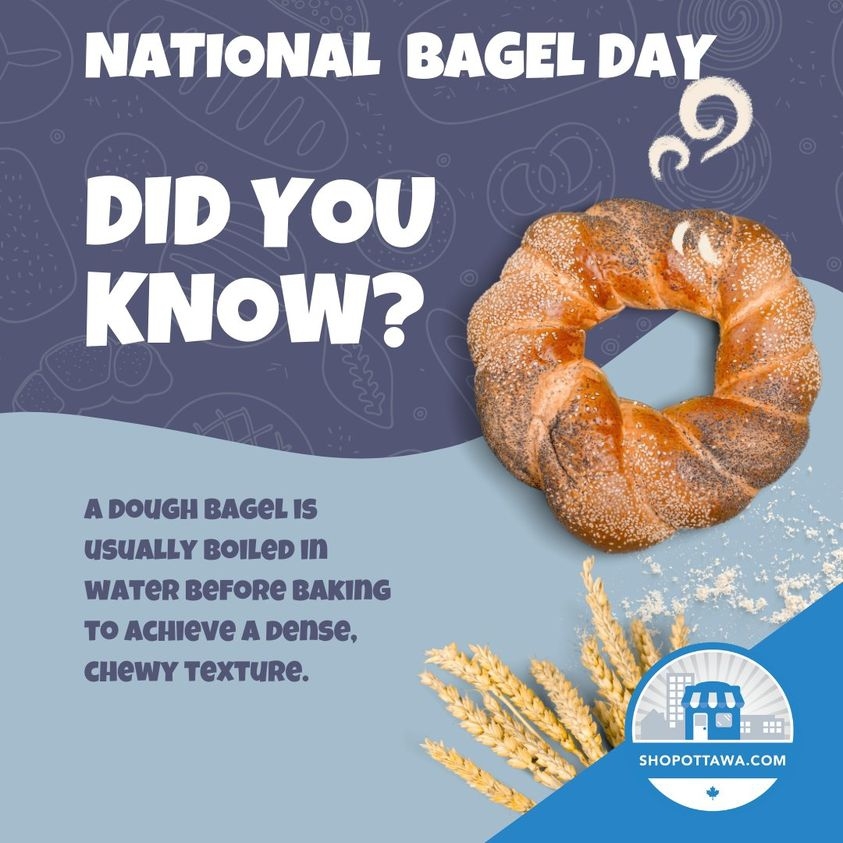 How lucky are we in Ottawa to have several local businesses where we can enjoy fresh bagels. What's your favourite way to enjoy your bagel?

#ShopOttawa #ShopLocal #ShopOttawaLocal... more at shoplocal.ly/46VTJ