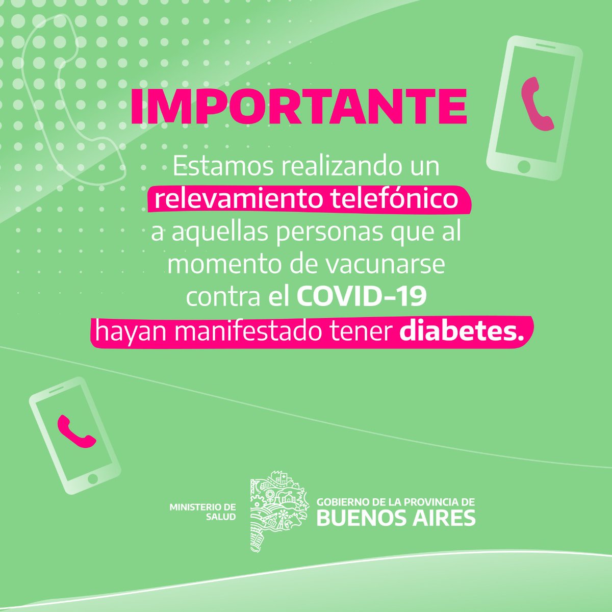rsanitariav's tweet photo. El #PRODIABA trabaja para mejorar la calidad de vida de las personas con diabetes, capacitando a equipos de salud y a través de la provisión de insumos y medicamentos gratuitos a personas sin obra social o prepaga que vivan en @BAProvincia
👉 Más info: https://t.co/fg5tlrzpMS https://t.co/Rr71WPPCz0
