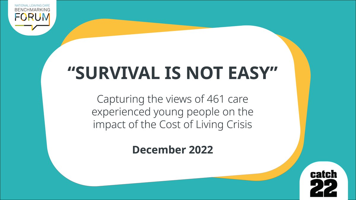 In their new report, #SurvivalIsNotEasy, released today, our colleagues at @NLCBF have showcased the scale of the challenges that care experienced people are currently facing. It is clear that change is needed which is why, tonight, we are sharing some of their findings.