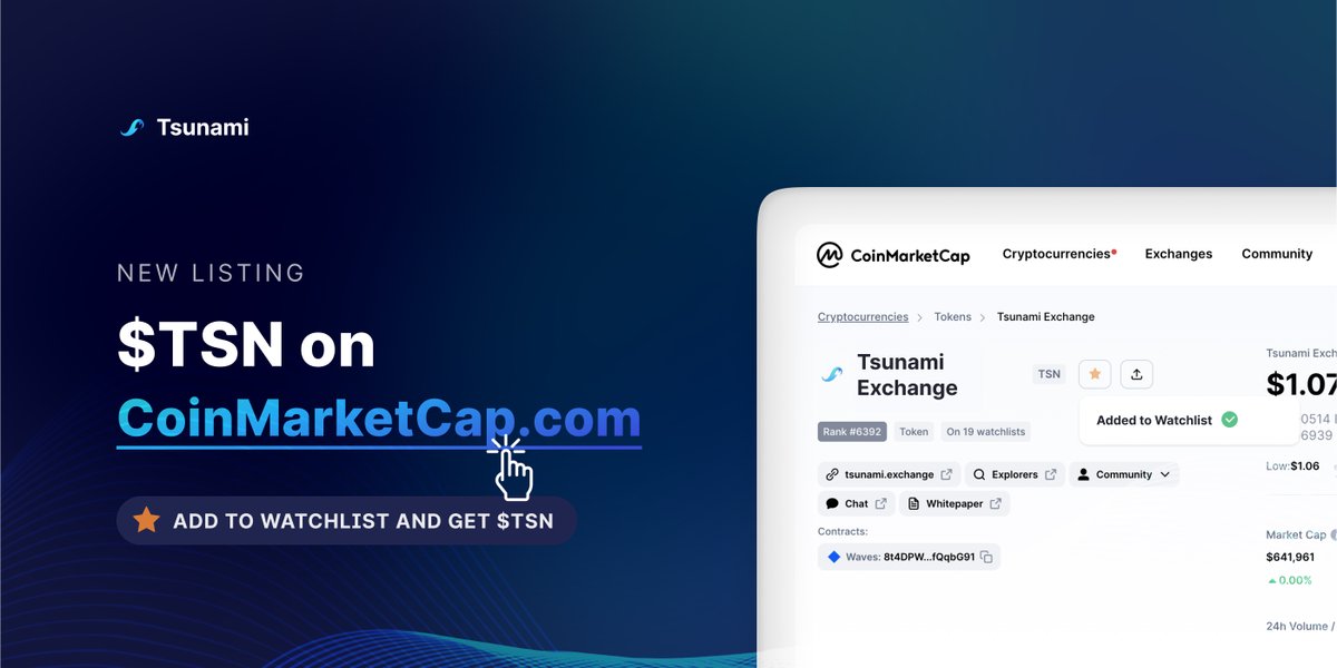 Tsunami Exchange 🌊 tweet media