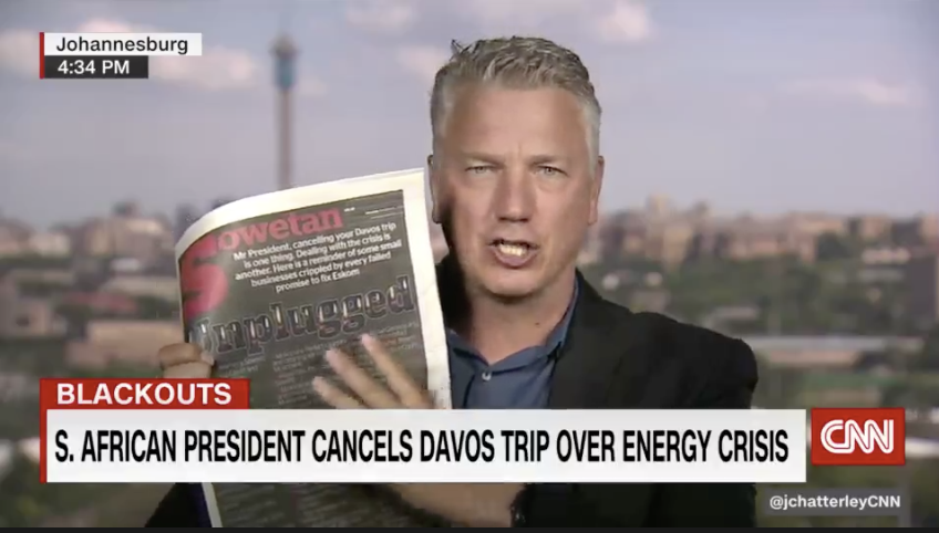 DavidGMcKenzie's tweet image. I don't do this often, but the @SowetanLIVE front page was definitely worth sharing today - summing up the awful impact of blackouts in South Africa.