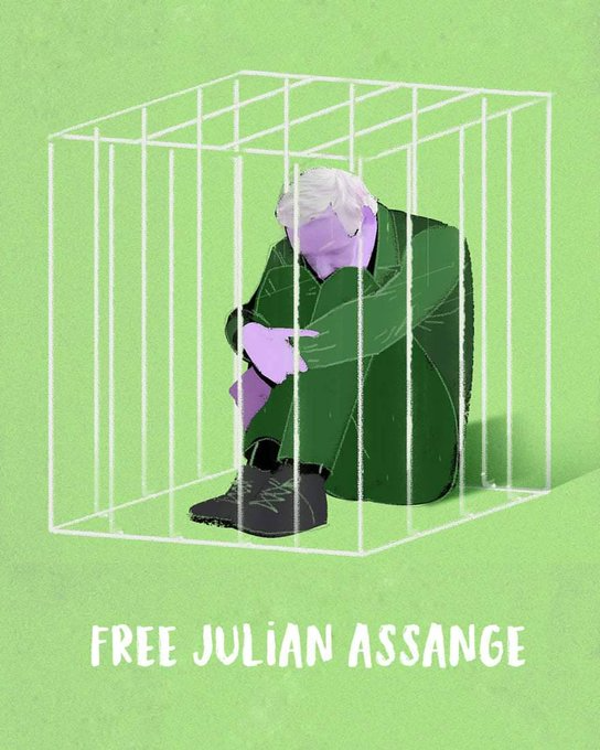 DefenseAssange's tweet photo. If we want a free press, we must #FreeAssange https://t.co/FTynSNhVTp