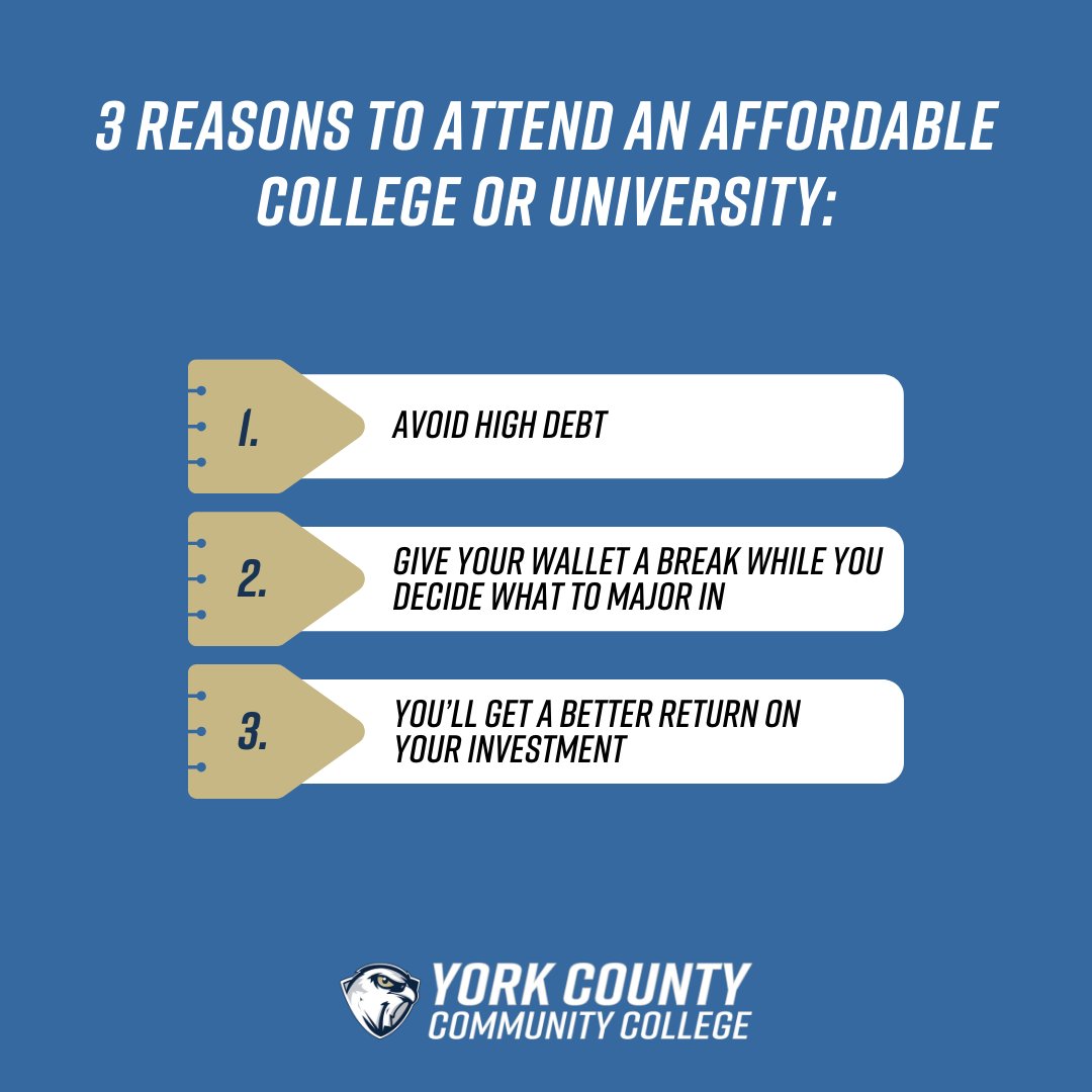 YCCCMaine's tweet image. In case saving some extra cash isn’t enough, here are 3 reasons why choosing an affordable college or university can be the right choice for you!
#YCCC #FindTheFearlessYou
