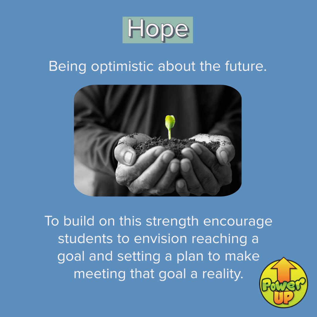 LearnPlayHeal's tweet photo. In honor of #mlk we are going to revisit our #positivepsychology #characterstrength of #hope. By cultivating hope, individuals can motivate and inspire themselves and others to overcome challenges and pursue their goals.
#sel #socialemotionallearning #teachertwitter #edutwitter https://t.co/9X8aAaO3DV
