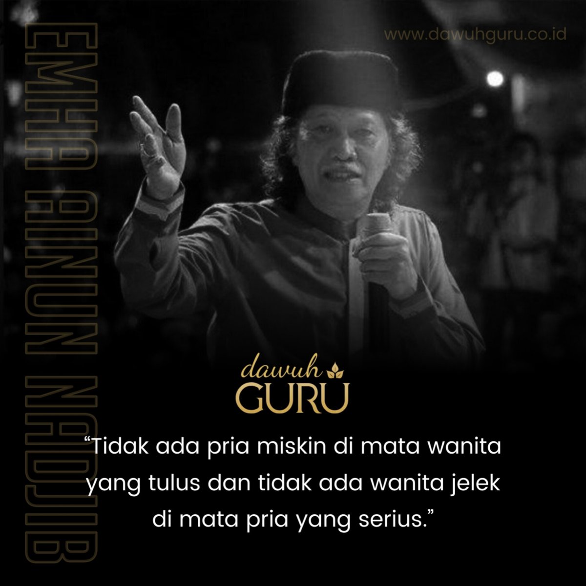 dawuhguru's tweet photo. “Tidak ada pria miskin di mata wanita yang tulus dan tidak ada wanita jelek di mata pria yang serius.” 

Cak Nun

#nahdlatululama #nu #quotes #quotesoftheday #quotesislami #nasihatulama #aswaja #ahlussunnahwaljamaah #islam #muslim #muslimah #hijrah #hijab #islamnusantara https://t.co/pzwNJzW5Zh