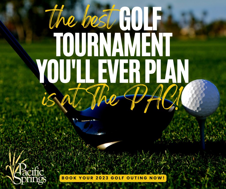 Plan a Golf Outing your guests will never forget!
👉 bit.ly/3ZlPTbQ

 #PacificSprings #LUGolf