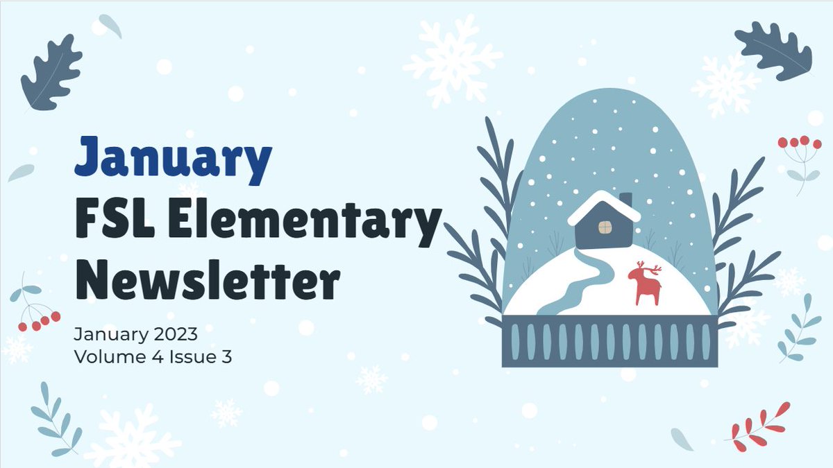 📣Elementary FSL teachers @DP_FSL the January FSL Elementary newsletter📰 is now available! Make sure to check your inbox📧 to learn all that it has to offer
#dpfsl #heretosupport #icipouraider #bonneannée #dpcdsb