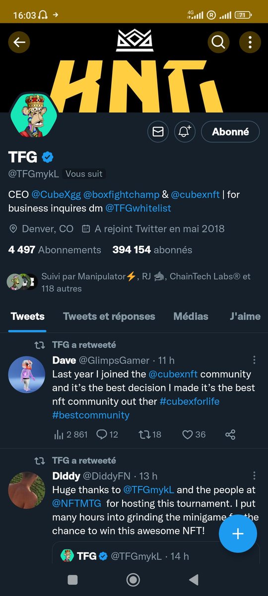 #INCUBEXWETRUST 🔥
<a href="/cubexnft/">Cube X</a> <a href="/TFGmykL/">TFG</a> 🙏