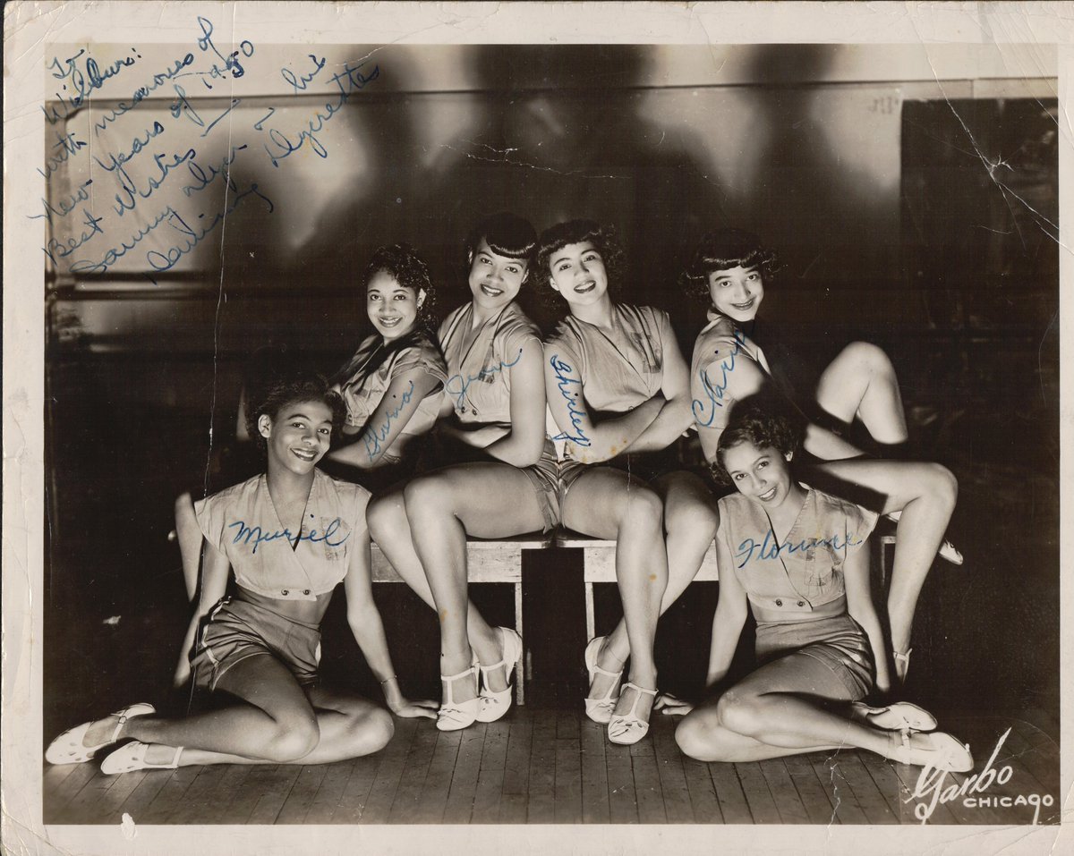 CDHP is sending a happy birthday to Muriel Foster! An original Dyerette, Director of the Sammy Dyer School, and performing artist- Muriel is a legend! How awesome is this signed photo of the Dyerette’s?
-
#cdhp #chicago #dance #dancehistory #archives #history #happybirthday