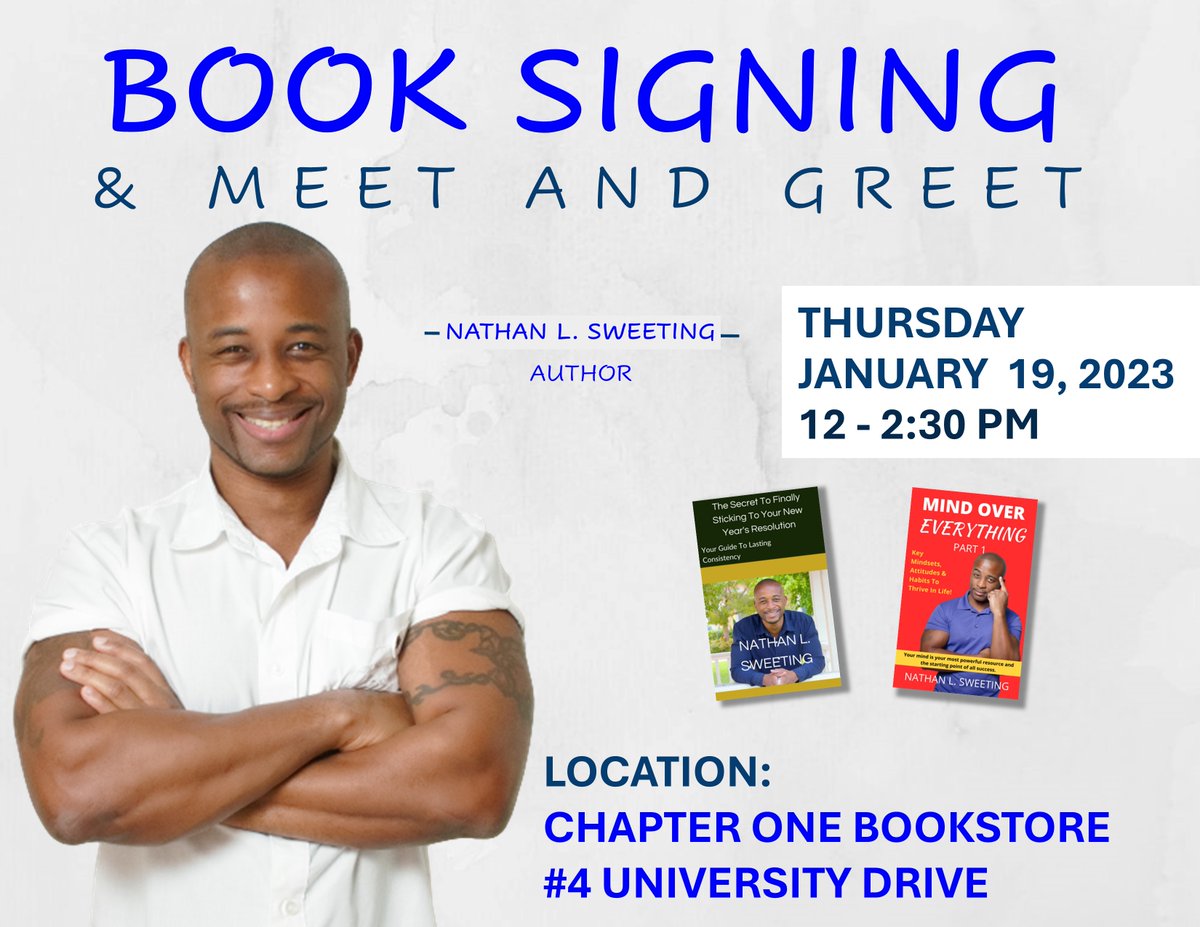 #booksigning #meetandgreet #bahamasbooksigning #mindovereverything #newyearsresolution #newbook #books #newrelease #booklaunch #personaldevelopmentbook #selfhelpbook #lifetransformation #achievegoals #mindset #leadershipdevelopment #bahamianauthor #keynotespeaker