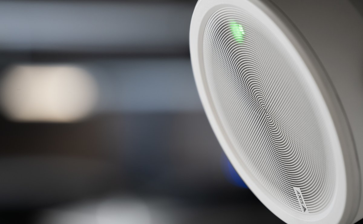 AxisIPVideo's tweet photo. AXIS C1610-VE Network Sound Projector is sleek, vandal-resistant with clear audio whenever and wherever you need it. [News] https://t.co/H71YaxcbW1 https://t.co/OU4upDsqCY