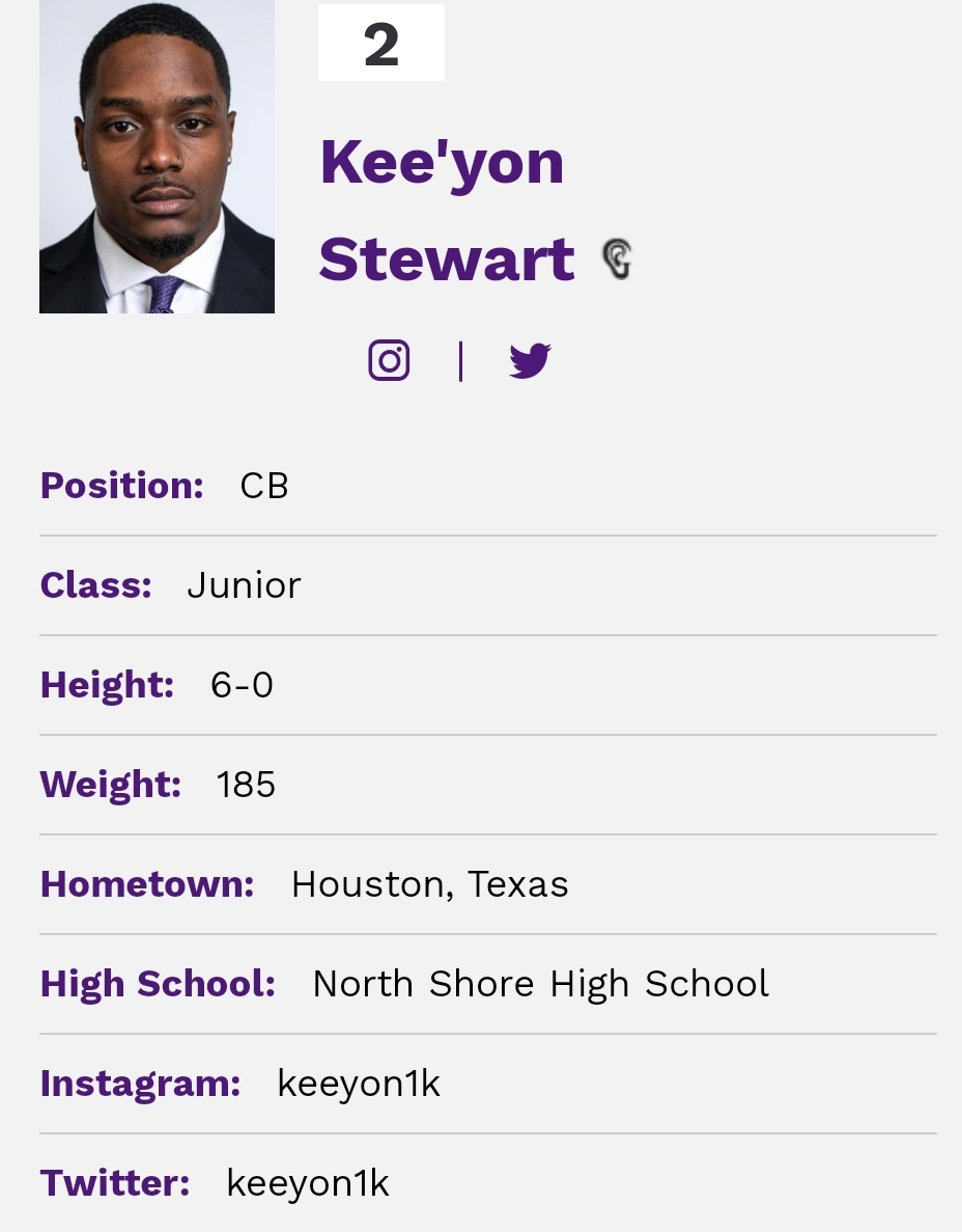 TCU DB Kee'yon Stewart entered the transfer portal; he totaled 46 tackles, 1 INT and 10 PD during his time with the Horned Frogs <a href="/keeyon1k/">Kee’yon Stewart</a> <a href="/mfarrellsports/">Mike Farrell</a>