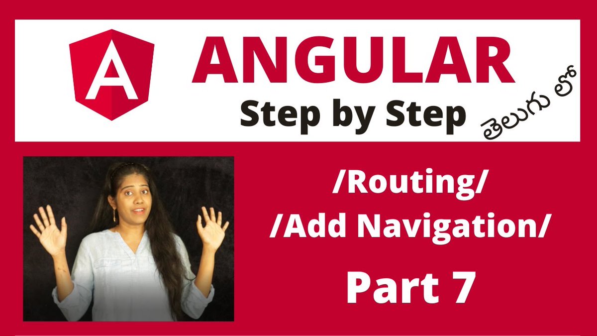 WebmobileZ's tweet image. Learn angular 12 step by step process in telugu. Part-7
How to Add Navigation/Routing?
Learn Now: youtu.be/RzK1kwjwd7E
#Angular #webdeveloper #LearnAngular #apploading #appcomponent #webmobilez #angular12 #AngularJS #addnavigation #MondayMotivation #MondayMorning