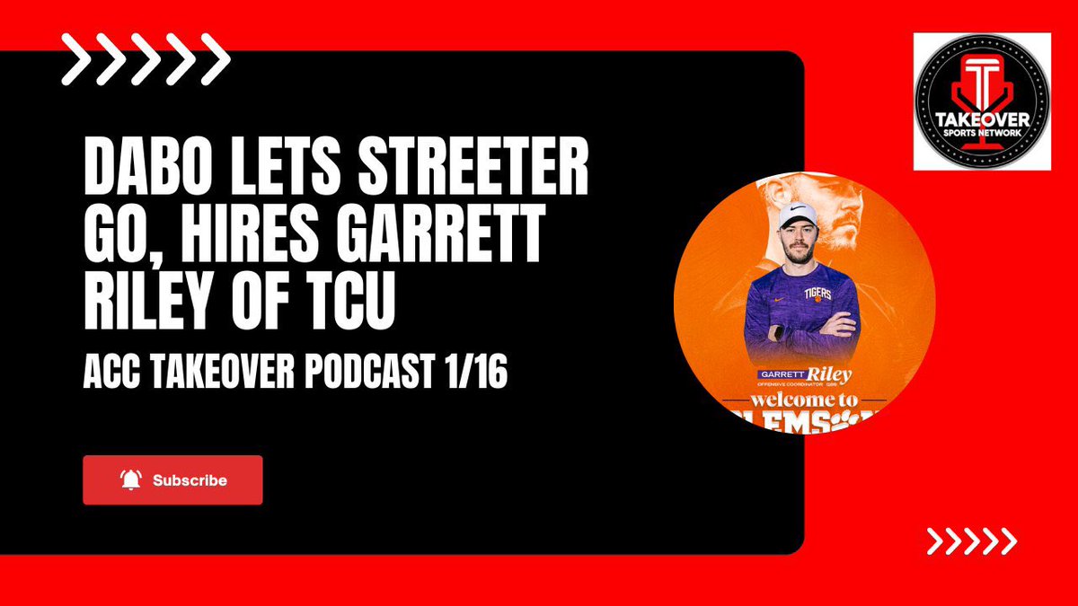 DanSiegel_'s tweet image. Dabo Swinney hiring OC Garrett Riley indicates something bigger about the Clemson program

🎥: m.youtube.com/watch?v=cLkqSu…