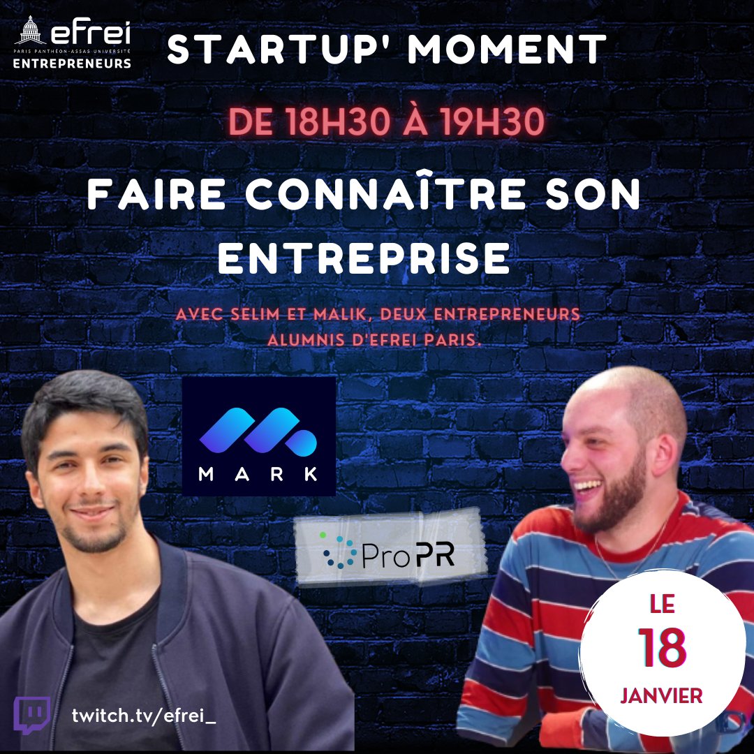 EFREI Entrepreneurs tweet media