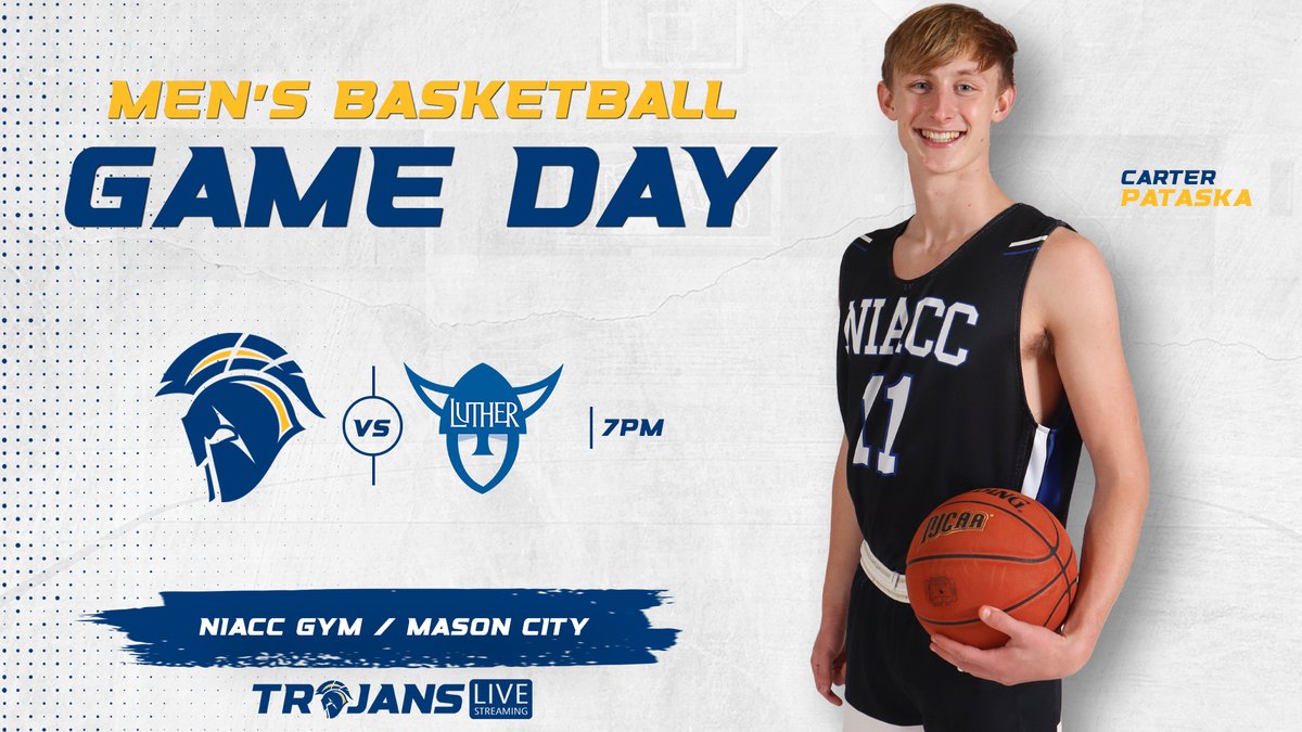 NIACCTrojans's tweet photo. The NIACC men's basketball team hosts the Luther College Junior Varsity tonight at 7 p.m. https://t.co/Uk422759Sb