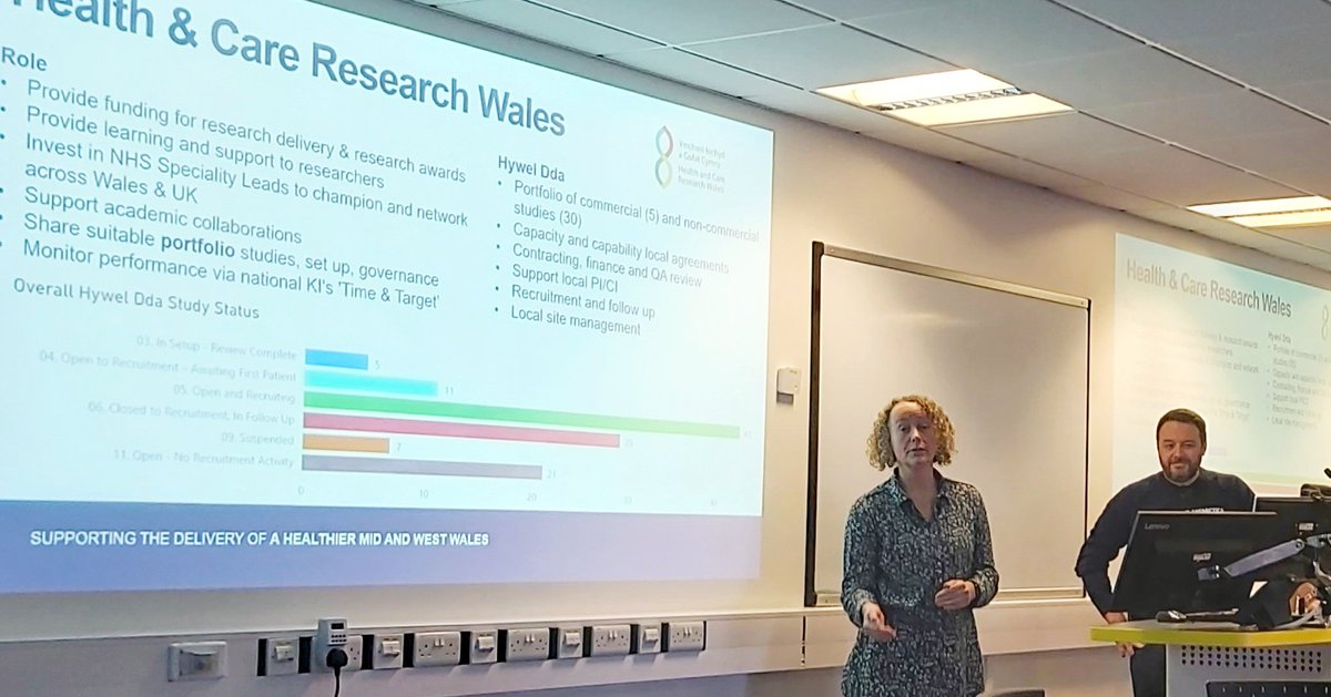 Great to be be organising events with <a href="/ruralfutureshub/">@ruralfutureshub</a>. Thank you to our fantastic speakers from <a href="/HywelDdaHB/">Hywel Dda UHB</a> <a href="/lshubwales/">Life Sciences Hub Wales</a> and <a href="/ResearchWales/">Health and Care Research Wales</a> who spoke about the benefit of clinical collaboration, importance of public involvement and the support they can offer academics <a href="/AberUni/">Aberystwyth University</a>
