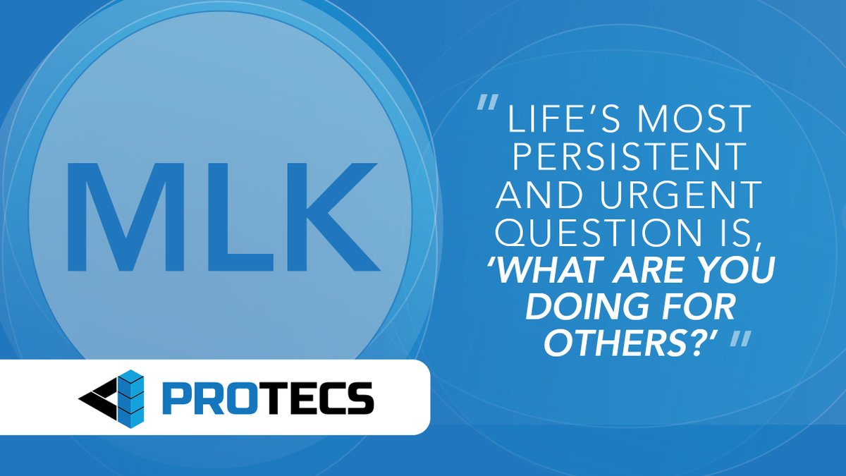 PROTECSinc's tweet photo. Today, we honor and celebrate the legacy of Dr. Martin Luther King Jr. @PROTECSinc is proud to design and build hi-tech facilities for companies to pursue technological advances that feed, fuel and cure the world. This is what we are committed to doing for others. #MLK #PROTECS https://t.co/roiiBAdYCF
