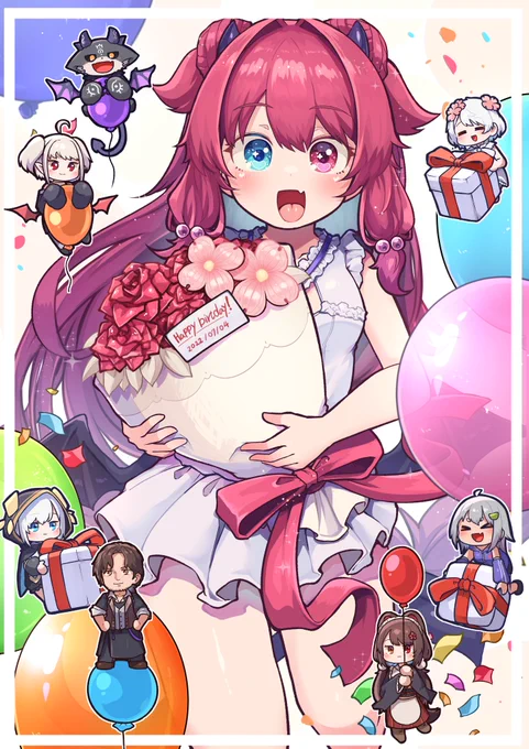 絵が間に合うかわからないので過去絵で失礼!!
めでたい!!!🌖
#ロアちゃん4周年 