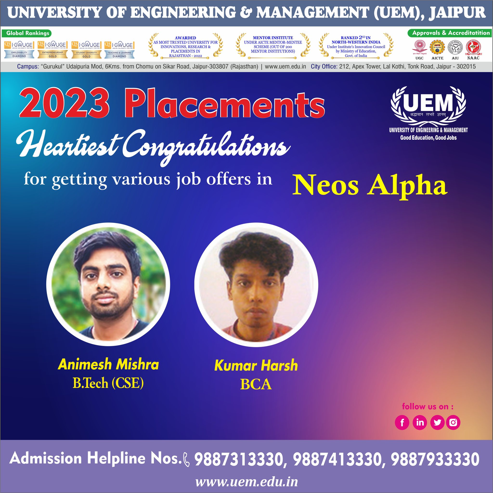 UEM Jaipur University of Engineering & Management (Jaipur_Uem) / Twitter