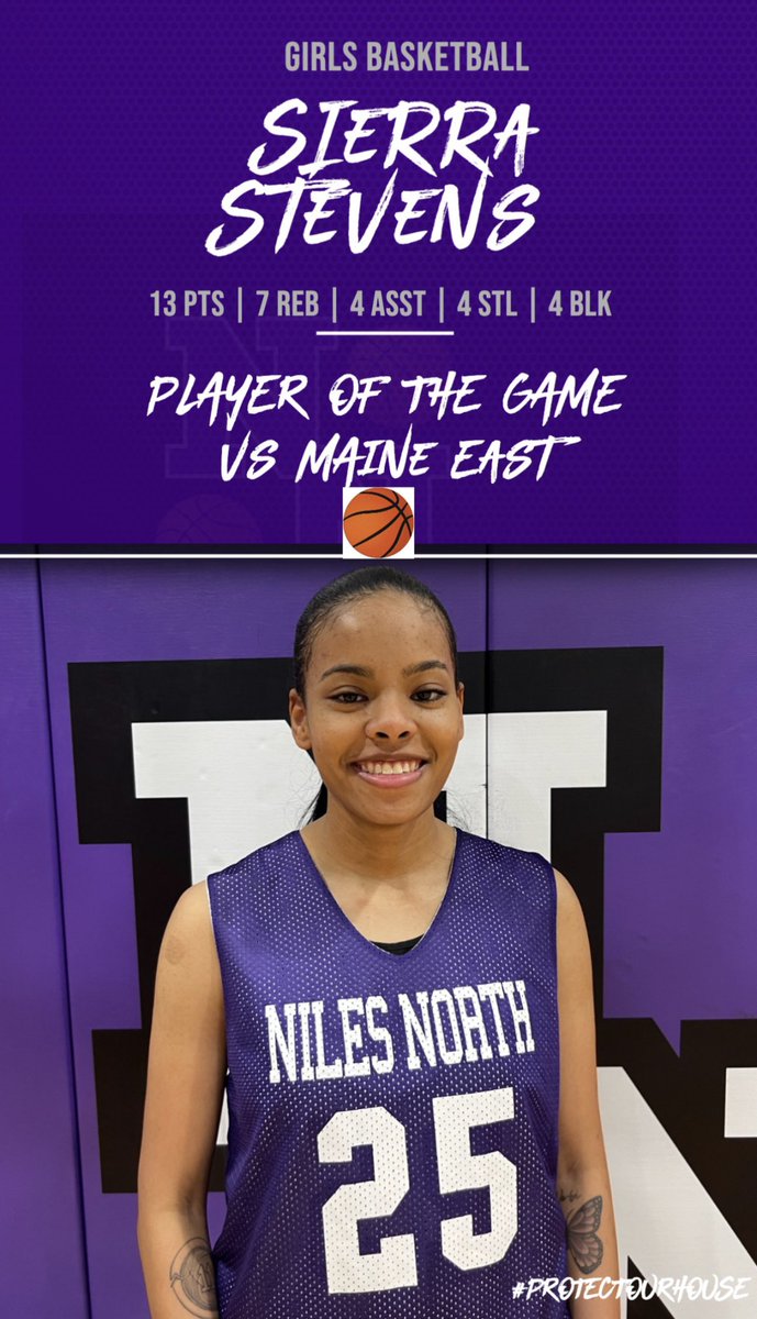 Impressive stat line by Sr. Sierra Stevens from Friday’s game vs Maine East. Nice work Sierra 💪🏽