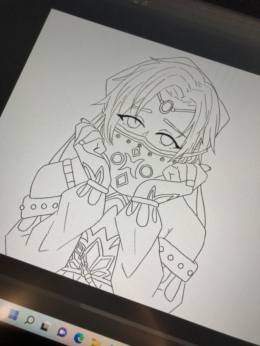 THUNDER_si's tweet photo. めちゃくちゃ久々に絵描いた
体調崩しててなかなか更新できずすみません🥲
とりあえず線画できたので！ゲルドリンクを！
#ゼルダの伝説ブレスオブザワイルド #ブレワイ #リンク https://t.co/p664cayR6Q