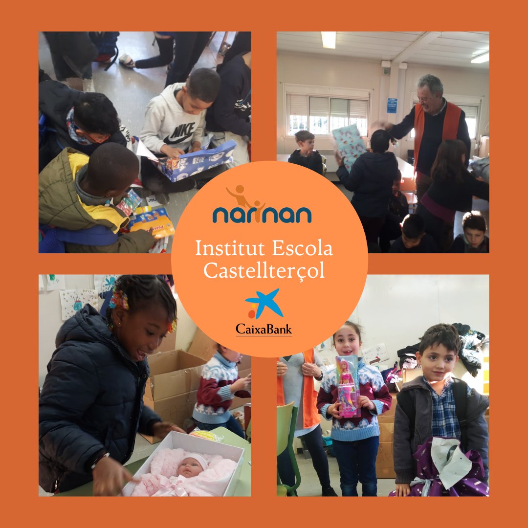 Més de 125 alumnes de narinan van rebre regals de la iniciativa #ArbreDelsSomnis de #CABKAccióSocial <a href="/EscolaMTorres/">Escola Màrius Torres</a> <a href="/IECastell/">Institut Escola Castellterçol</a> <a href="/EscolaPepVentu1/">EscolaPepVenturaLH</a> <a href="/SAFAAVINYO/">SAFA Avinyo</a>