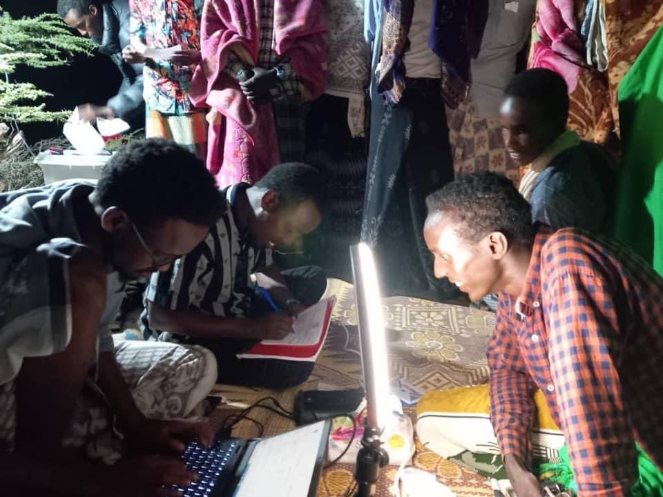 PECPuntland's tweet photo. The voter registration process is underway in the remote areas of #Humbays district, Karkar region. #PLGE2023 #1P1V https://t.co/bJmORWVHuF
