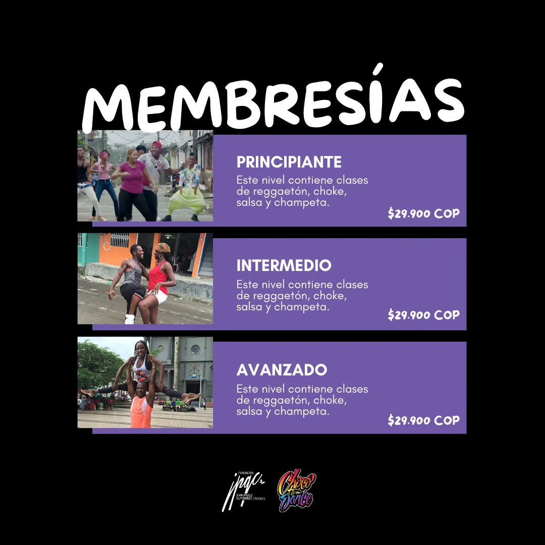 test Twitter Media - Conoce nuestras #membresias, inscríbete, aprende a bailar y apoya la #educacion de jóvenes #colombianos. https://t.co/JuxXn9hjCy https://t.co/mhH8sujniq