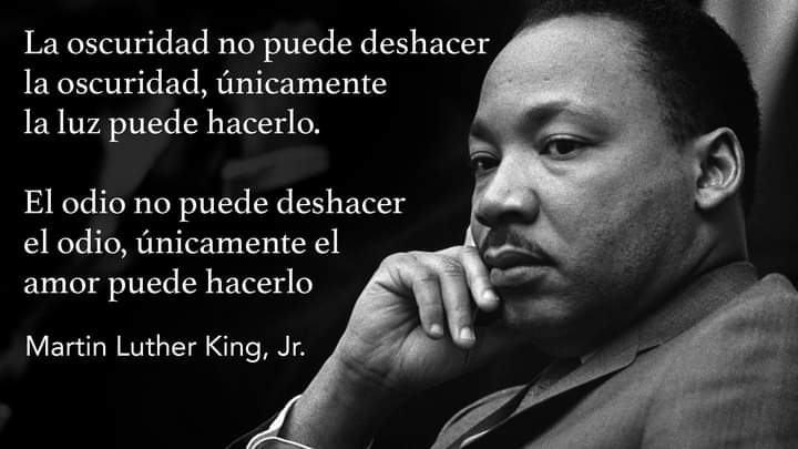 Los derechos de los afrodesendientes que defendía Lether King ahora la policía de EEUU Los viola. @