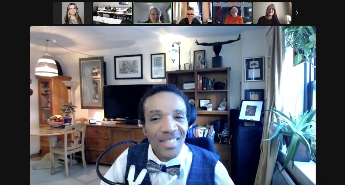 HJCUpstate's tweet photo. Marcus Johnson is an Advocacy Specialist at Independence Care System. When asked about what healthcare providers can do to improve their care of disabled individuals, he noted that it is essential to recognize that, "the patient is the expert in their own care”#SUNYUpstate #HJC23 https://t.co/9n3jTJRwC9