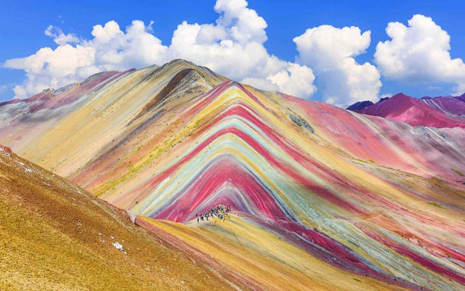 Peru's Rainbow Mountain Is an Incredible Display of Color   via @TravelLeisure  rb.gy/iyitsh  #Travel #TravelPeru